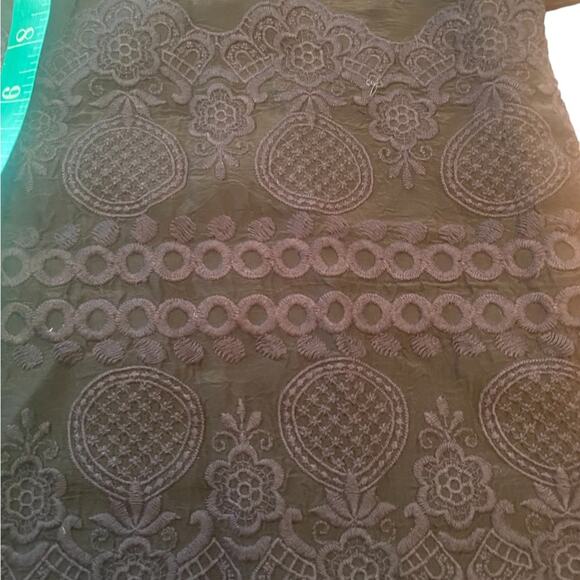 Johnny Was Black long sleeve boho navy blue embroidered chic style duster large - Picture 10 of 14